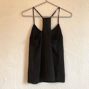 J. Crew Satin Black Top